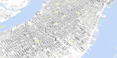 Manhattan carte en 3d