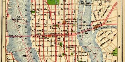 Carte de vieux-Manhattan
