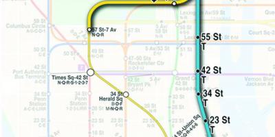 Carte de la second avenue subway