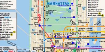 Manhattan carte ferroviaire