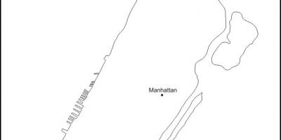 Carte vierge de Manhattan
