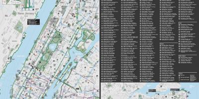 Manhattan voie cyclable carte