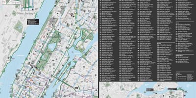 Manhattan carte des pistes cyclables