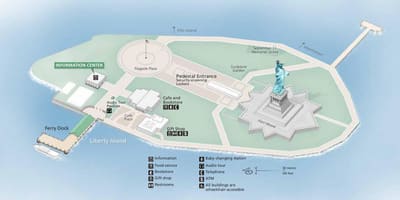 Carte de la statue de la liberté